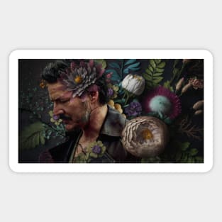 Pedro Pascal Covered in Blooms Magnet